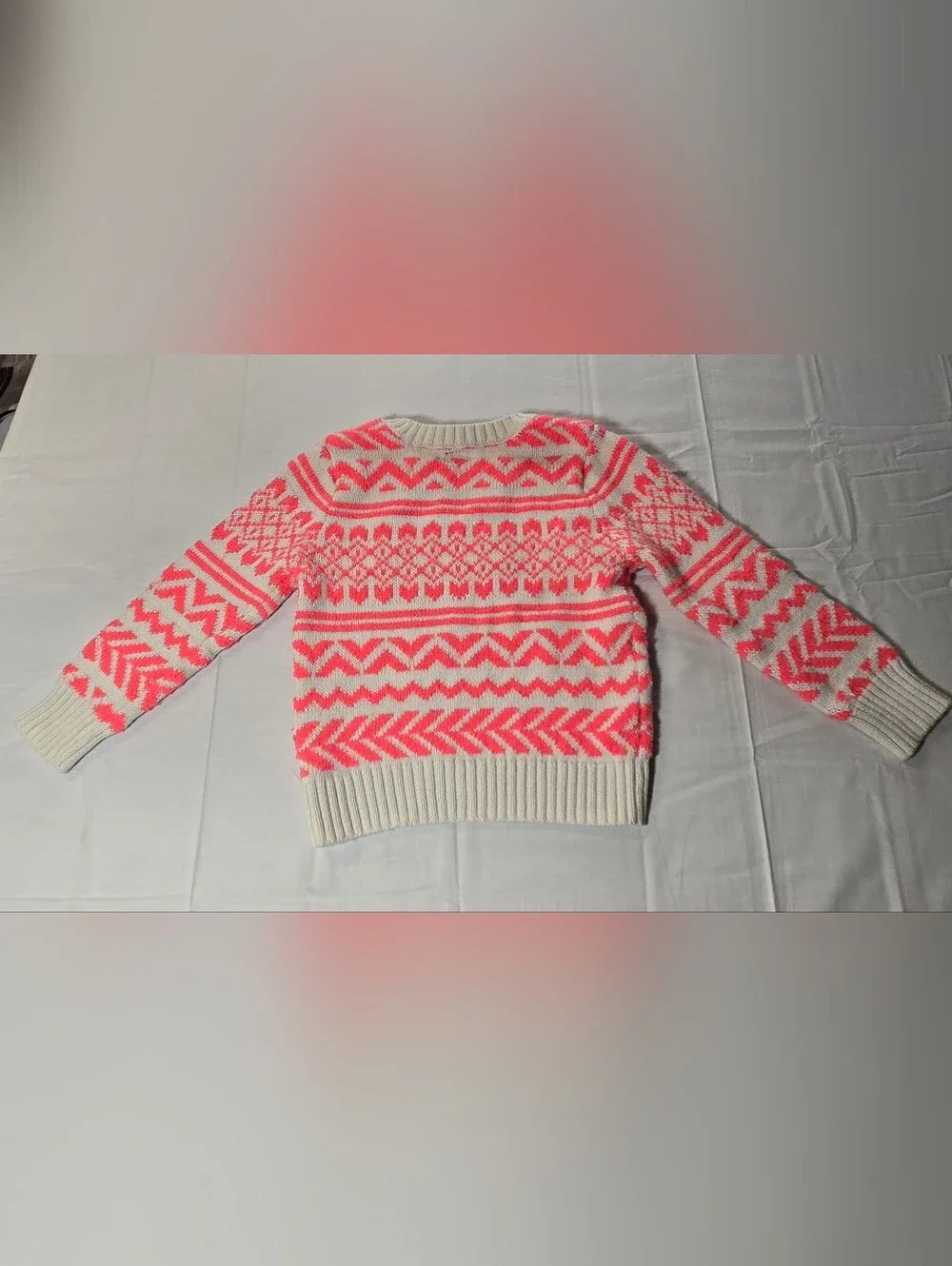 BabyGap 2T Neon Pink Fair Isle Nordic Sweater 2013